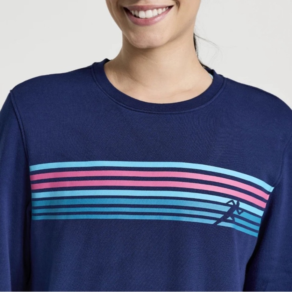 SAUCONY Rested Crew Sodalite Graphic Sweatshirt - M - Picture 4 of 13